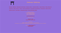Desktop Screenshot of gatewaygalleries.com